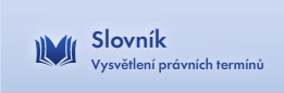 Slovník, Vysvětlení právních termínů
